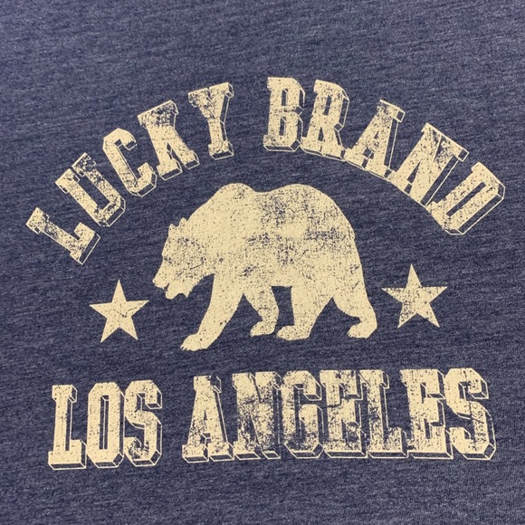 Lucky Brand boys soft tshirt size large (14/16), navy blue, gently used - Picture 2 of 4